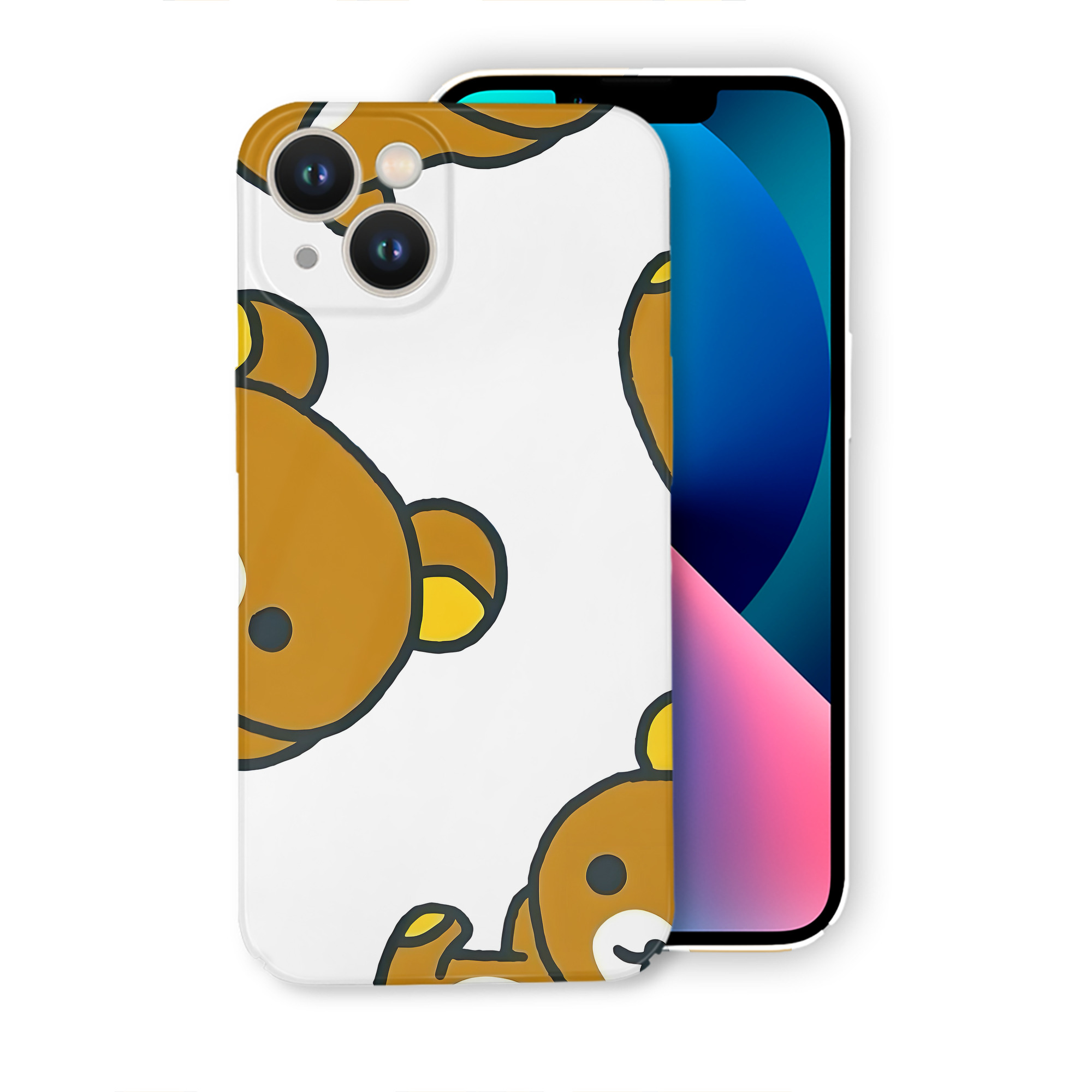 （画像用） リラックマ リラックマ キイロイトリ Rilakkuma Korilakkuma Kiiroitori 【iPhone 14シリーズ対応】ハードケース
